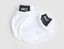 La Bebe™ NO Baby Mittens Art.117754 White  Bērnu dūraiņi no mīkstas kokvilnas