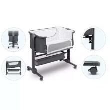 Lionelo Timon Art.117937 Grey Кроватка для комфортного совместного сна 2 в 1