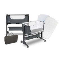 Lionelo Timon Art.117937 Grey Кроватка для комфортного совместного сна 2 в 1