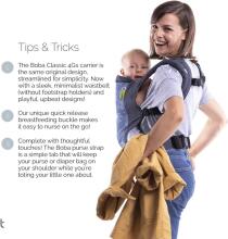 Boba Classic Baby Carrier Art.118250 Organic Midnight