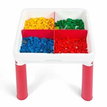 Keter Constructable Art.29227497 Blue  Столик для игр с конструктором + 2 стульчика(Высокое качество)