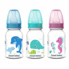 „Canpol Babies Love and Sea Art.59 / 300“ plastikinis butelis be BPA, su silikoniniu čiulptuku, 120 ml