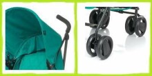 Aga Design Twin Art.SH862H Black  Прогулочная коляска-трость для двойни