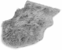 Natur Wool Art.118845 Ковер из овечьей шкуры (M) Серого цвета 90 cm