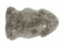 Natur Wool Art.118845 Ковер из овечьей шкуры (M) Серого цвета 90 cm