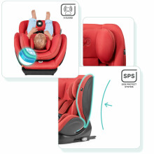 Kinderkraft'20 Myway Isofix Art.KKFMWAYRED0000 Red Bērnu autokrēsliņš (0-36 kg)