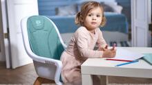 KinderKraft'20 Tixi 2 in 1 Art.KKKTIXITRQ0000 Turquoise barošanas krēsls
