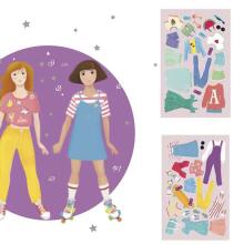 Apli Kids Magnets Fashion Art.17201  Магнитная игра,42шт.