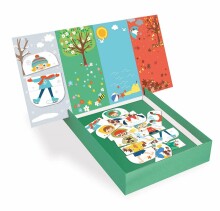 Apli Kids Magnets Seasons Art.17160 Magnetilise mängu maailmakaart