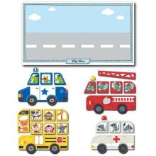Apli Kids Magnets City Cars Art.16863  Magnēšu spēle,25gab