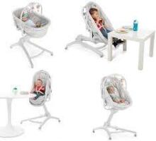 Chicco Baby Hug Air 4 in1  Art.79173.21 Dark grey Детская кроватка - стульчик