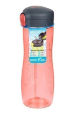 „Sistema® Hydrate Quick Flip Art.630“ vandens butelis su šiaudais
