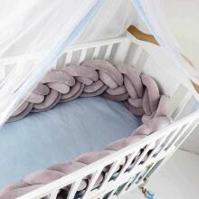 La bebe™ Velvet Border (160) Art.119727 Grey Gultas apmale pīta 160 cm