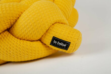 La bebe™ Cotton Border (220) Art.119729 Yellow Плетёный бортик-охранка (косичка) для кроватки 220 cм