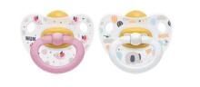 Nuk Happy Kids Art.SU52 Lateksa ortodontiskais māneklis 2gb ( 18-36 mēn)