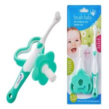 Brush Baby Teether Set Art.BRB097 Pirmā zobu birste  un smaganu birstīte