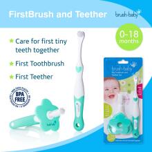 Brush Baby Teether Set Art.BRB097 Pirmā zobu birste  un smaganu birstīte