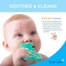 Brush Baby Teether Set Art.BRB097 Pirmā zobu birste  un smaganu birstīte