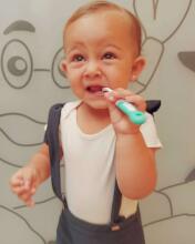 Brush Baby Teether Set Art.BRB097 Pirmā zobu birste  un smaganu birstīte