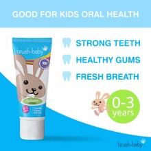 Brush Baby Toothpaste Applemint Art.BRB127  Детская зубная паста  от 0-3 лет  ,50мл