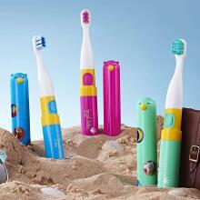 Brush Baby Go-Kidz Art.BRB120 Green  bērnu elēktriska zobu birste ar uzlīmēm