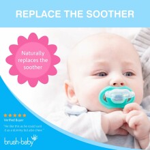 Brush Baby Soothes Art.BRB202 Green Прорезыватель  для зубов