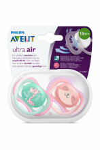 Philips Avent Ultra Air Art.SCF349/12 Silicone soothers 18m+, 2 pcs