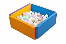 MeowBaby® Outdoor  Ball Pit Art.120017 Blue Spēļu centrs sausais baseins / paklājs ar bumbiņām(200gab.)