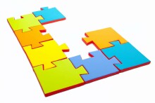 MeowBaby® Outdoor Playmat Puzzle Art.120033 Pink Spēļu  paklājs-puzle