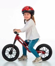 Aga Design Racer Art.20516  Black Детский велосипед - бегунок с металлической рамой и надувными колёсами