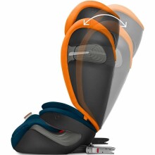 Cybex Solution S-Fix Art. 520000582 „River Blue“ automobilinė kėdutė vaikams (15-36 kg)