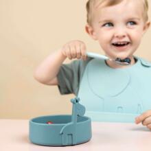 Done by Deer Peekaboo first meal set Deer friends Blue комплект столовых принадлежностей