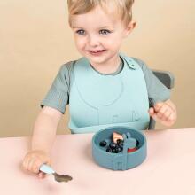 Done by Deer Peekaboo first meal set Deer friends Blue комплект столовых принадлежностей