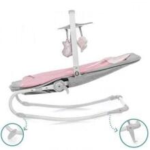 KinderKraft'20 Felio Art.KKBFELOPNK000N Peony Rose  Детский шезлонг Стильный детский шезлонг с музыкой и вибрацией
