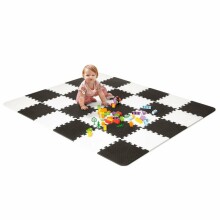 KinderKraft Floor mat Luno Art.KKMLUNOYEL0000 Yellow Puzzle grīdas paklājs bērniem