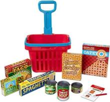 Melissa&Doug Basket Set Art.14073 Iepirkumu ratiņi ar produktiem