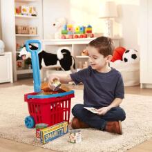 Melissa&Doug Basket Set Art.14073 Iepirkumu ratiņi ar produktiem