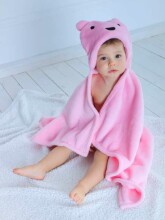 NordBaby Bath Towel Rabbit Art.204732 Детское махровое полотенце с капюшоном 100 х 100 см