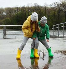 Crocs™ Kids' Handle It Rain Boot Art.12803-730 Yellow Lietus zābaki