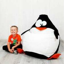 „Qubo Pingvin Soft“ menas. 120522 Beanbag, Puffs, Soft Bean Bag, Beanbag