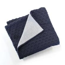 NordBaby Knitted Blanket Art.203925 Navy Dabīgas plediņš bērniem no bambusa, 70x90cm