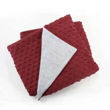 NordBaby Knitted Blanket Art.203927 Plum Dabīgas plediņš bērniem no bambusa, 70x90cm