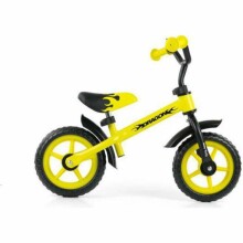MillyMally Dragon Art.120616 Yellow Детский велосипед - бегунок с металлической рамой 10''