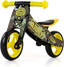 Milly Mally Ride On 2 in1 Jake  Art.120623 Army  Bērnu skrējritenis ar koka rāmi