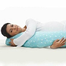 „La Bebe ™ Moon“ motinystės pagalvė Nr. 120636 Didelė pagalvė nėščioms moterims su atminties putomis (ypač minkštas ir tylus kūno prisitaikantis užpildas) 195 cm
