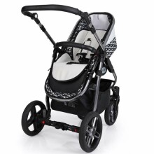 „Kunert Libero Premium“ klasės art. LI-03 juodas universalus vežimėlis 3in1