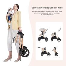 Kidsworld Bebby 3 in 1 Art.D-2 Pink  Universālie rati 3in1