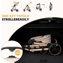 Kidsworld Bebby 3 in 1 Art.H-9 Brown  Universālie rati 3in1