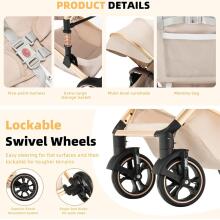 Kidsworld Bebby 3 in 1 Art.H-9 Brown  Universālie rati 3in1