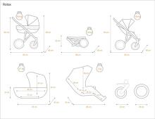 Kunert Rotax Art.RO-09 Grey  Универсальная коляска 3 в 1